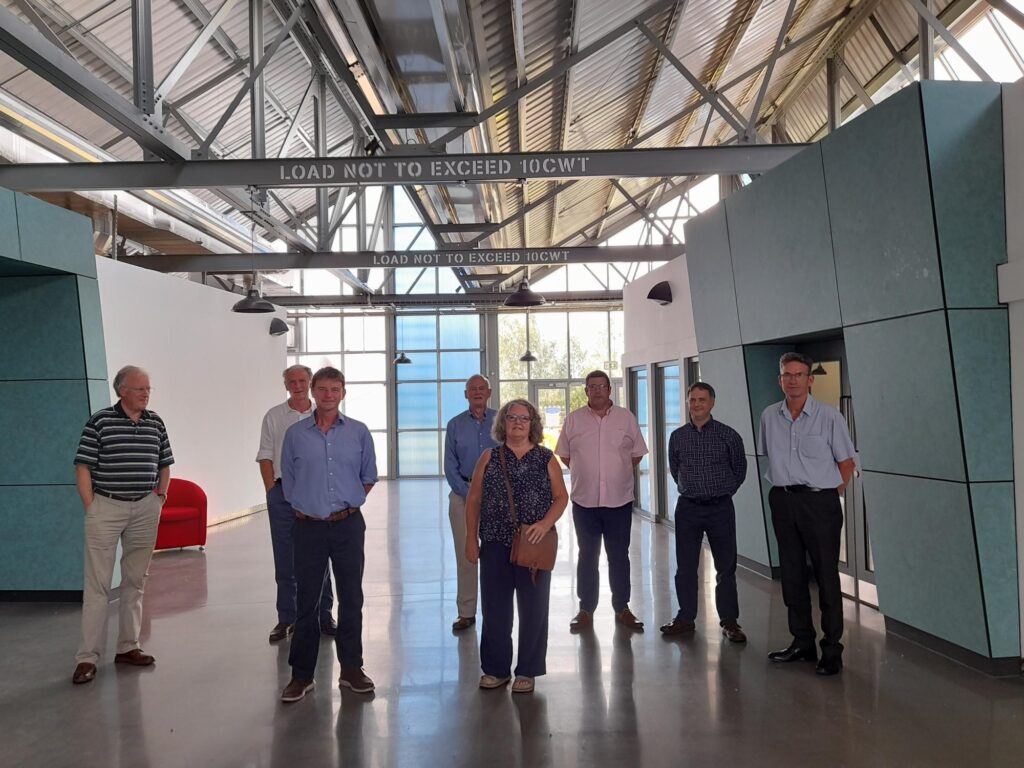 Herefordshire Business Board members attending The Shell Store, Rotherwas, July 2021